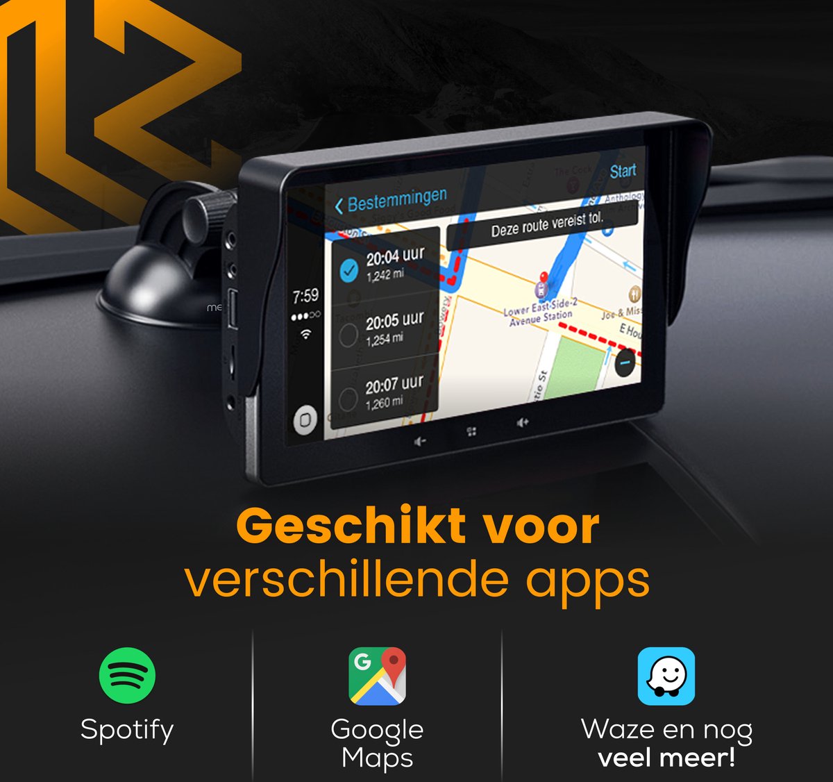 Apple & Android CarPlay Scherm™ - Goedkoop & eenvoudig CarPlay in je oude auto