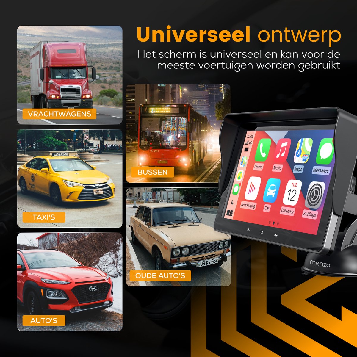 Apple & Android CarPlay Scherm™ - Goedkoop & eenvoudig CarPlay in je oude auto