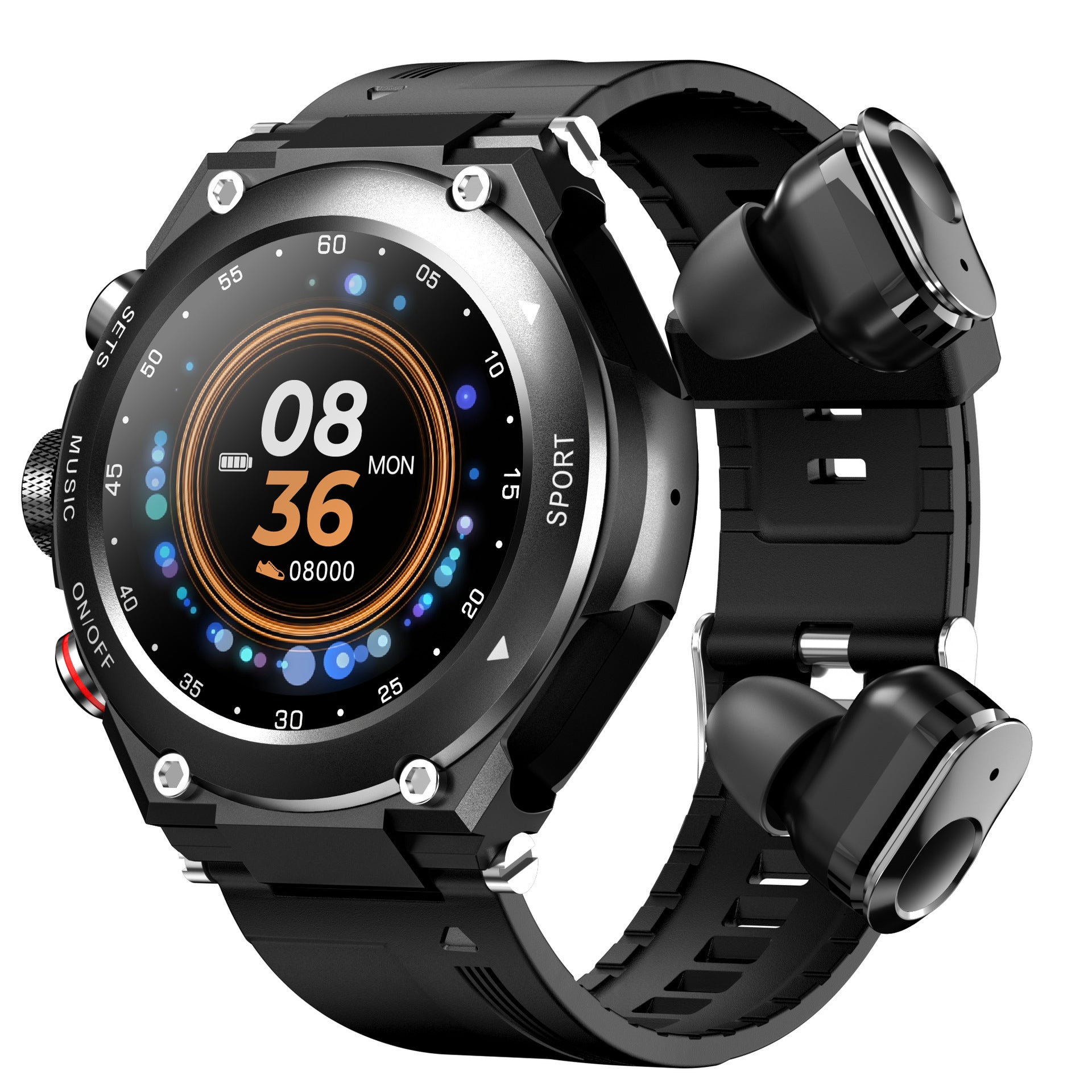 Nieuwe smartwatch 2-in-1 Bluetooth headset