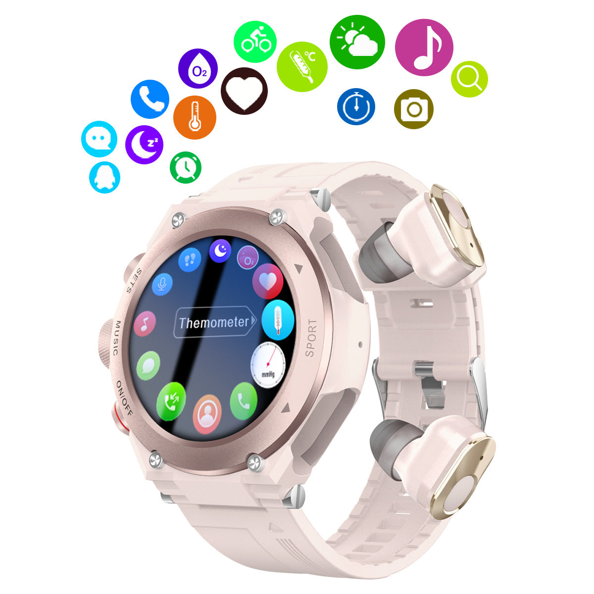 Nieuwe smartwatch 2-in-1 Bluetooth headset